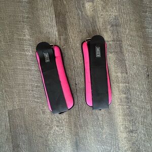 Black and Pink Ankle Weights
